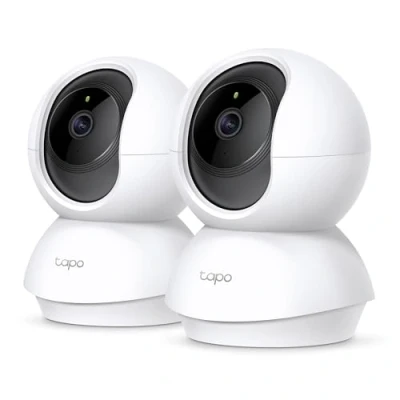 Abbildung von Tapo TP Link C200P2 360 Überwachungskamera für den Innenbereich, 1080P, Nachtsicht, Bewegungserkennung, Zwei Wege Audio, kompatibel mit Alexa&amp;Google Assistant, Babys/Haustiere, 2 stück C200