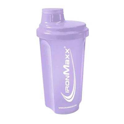Abbildung von IronMaxx Eiweiß Shaker Lavender 700ml Proteinshaker mit Drehverschluss, Sieb &amp; Mess Skala auslaufsicher, spülmaschinengeeignet frei vom Weichmacher BPA DEHP Polypropylen