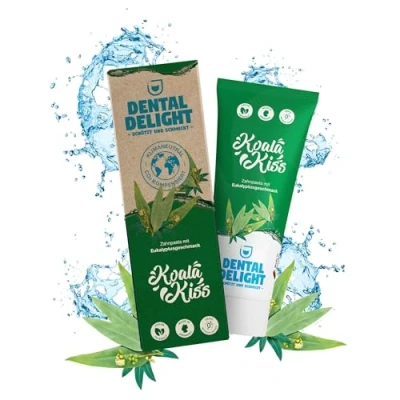 Abbildung von DENTAL DELIGHT Koala Kiss Zahnpasta, Vegane Zahnpasta mit Geschmack, Zahncreme (Eukalyptus, 1er Pack)