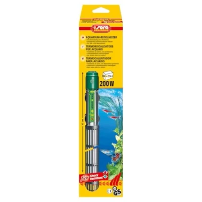 Abbildung von sera Aquarium Regelheizer 200 W Schockresistentes Quarzglas Sicherheitsschaltung Für Süß &amp; Meerwasser Schutzkorb gegen Verbrennungen 100 250L Aquarien Vollständig untertauchbar