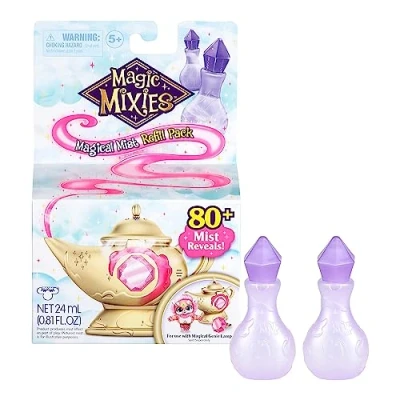 Abbildung von Magic Mixies Nebelnachfüllpackung für magische Wunderlampe mit 2 Fläschen je 40 Anwendungen