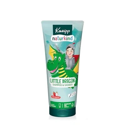 Abbildung von Kneipp Naturkind Drachenkraft Shampoo und Dusche nature kids Little Dragon Shower Kinderduschgel 2 in 1 mit Drachenfruchtduft tränenfrei leicht kämmbar vegan 200ml