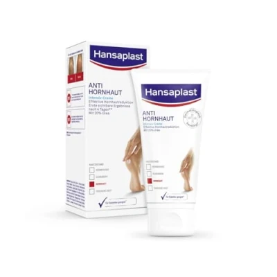 Abbildung von Hansaplast Anti Hornhaut Intensiv Creme (75 ml), Fußcreme zum entfernen, feuchtigkeitsspendende pflegt sehr trockene Haut mit Urea