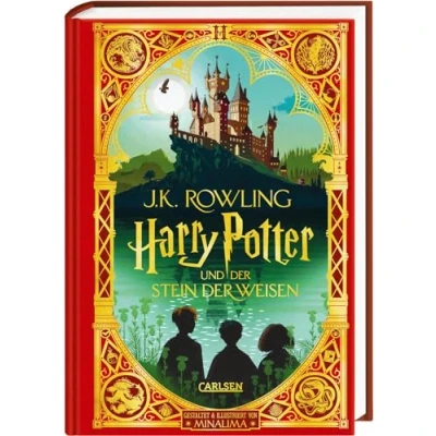 Abbildung von Harry Potter und der Stein Weisen (MinaLima Edition mit 3D Papierkunst 1): Farbig illustrierte Schmuckausgabe Goldprägung Pop Up Elementen