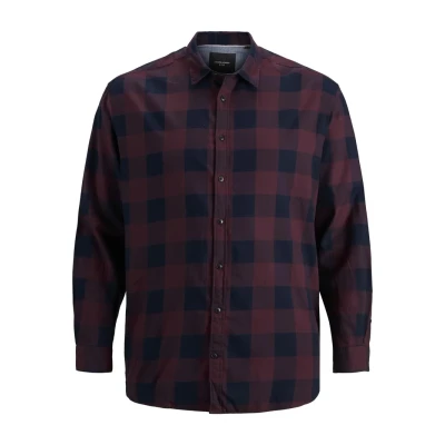 Abbildung von Jack &amp; Jones Jjegingham Twill Hemd, Herren, Größe: 6XL, Port royale