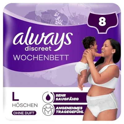Abbildung von Always Discreet Wochenbett Höschen L