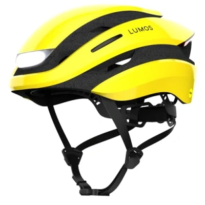Abbildung von Lumos Ultra Smart Helm Fahrradhelm Vorder und Rücklicht (LED) Blinker Bremslichter Bluetooth Verbindung Erwachsene: Herren, Damen (Raincoat Yellow, Größe: M L) MIPS