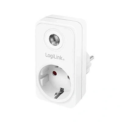 Abbildung von LogiLink Steckdosenadapter (1x CEE 7/3 Schutzkontakt) mit Dämmerungssensor