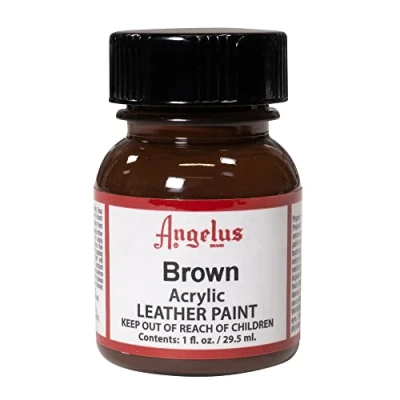 Abbildung von Angelus Unisex Erwachsene Acrylic Lederfarbe, Braun, 29.5 ml (1er Pack)