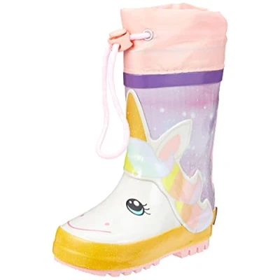 Abbildung von Playshoes Einhorn Gummistiefel für Kinder, Größe: 31, Rosa Schuhe