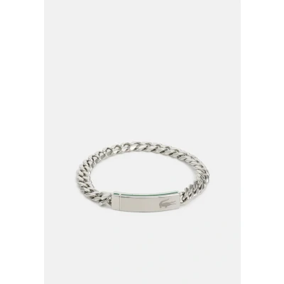 Abbildung von Lacoste Baseline Armband silvercoloured, Herren, Größe: One Size, Silver coloured