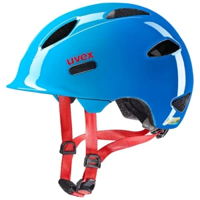 Abbildung von uvex oyo leichter Fahrradhelm für Kinder individuelle Größenanpassung erweiterbar mit LED Licht ocean blue 50 54 cm