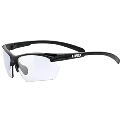 Abbildung von Uvex Fahrradbrille Sportbrille Sportstyle 802 Vario small Black, black mat/smoke