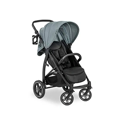 Abbildung von hauck Buggy Rapid 4D für Kinder ab Geburt bis 22 kg mit Liegefunktion, Gummireifen, Getränkehalter, UPF 50+, Klein Zusammenklappbar, XL Korb 3 (Jungle Green)