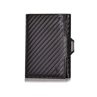 Abbildung von DONBOLSO NextGen Brieftasche Kartenetui und Slim Wallet mit Münzfach RFID Schutz Portmonee für Herren Damen Mini Geldbeutel bis 11 Karten 9 x 7,1 2 cm Carbon Design