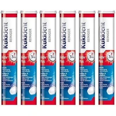 Abbildung von Kukident Gebissreiniger Aktiv Plus 6x33 Tabs für die Dritten