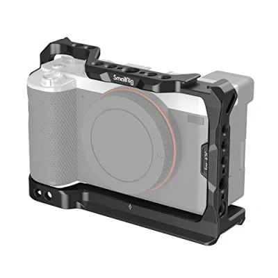 Abbildung von SMALLRIG A7C Vollkäfig Kamera aus Aluminiumlegierung für Sony A7C, integrierter Kaltschuh, mit Schnellwechselplatte Arca Swiss und Aufnahmelöchern ARRI 3081B