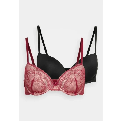Abbildung von Dorina 2 PACK Bügel BH, Damen, Größe: 75A, Red/black