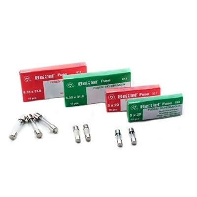 Abbildung von edi tronic 5A träge 5x20mm 250V TYP 522 10er Päckchen Feinsicherung Glassicherung G Sicherung