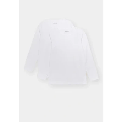 Abbildung von Minymo 2 PACK Langarmshirt für Kinder, Größe: 104, White