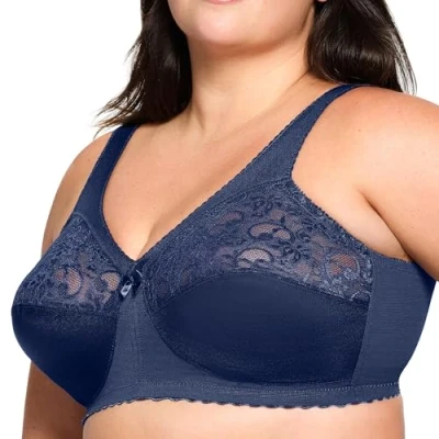 Abbildung von Glamorise Magic Lift Soft Cup, Übergröße, mit Schulter Komfort,Blau,95H