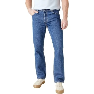 Abbildung von Wrangler Herren Red Kabel Straight Jeans, Medium Stw, 36W / 34L EU