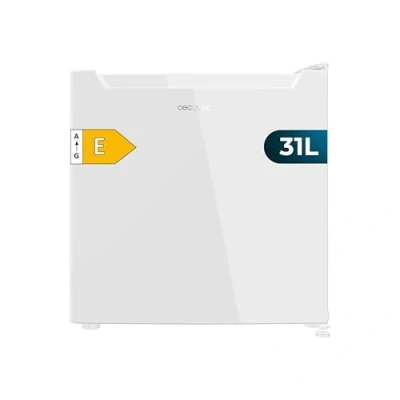 Abbildung von Cecotec Mini Kühlschrank Bolero CoolMarket TT 31 Dual White E, Klasse L, Funktion, umwandelbar in oder Gefrierschrank, Temperatur einstellbar, herausnehmbare Ablage, Steuerung