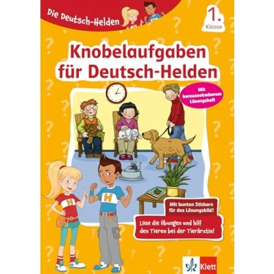 Abbildung von Klett Knobelaufgaben für Deutsch Helden 1. Klasse: in der Grundschule mit Stickern (Die Helden)
