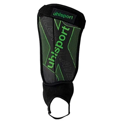 Abbildung von UHLSPORT Unisex Erwachsene Flex Plate Schienbeinschoner, Schwarz/Fluo Grün/Silber, M