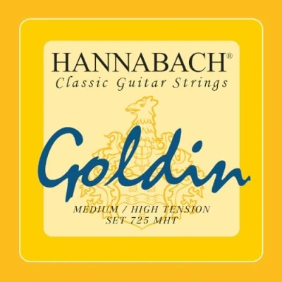 Abbildung von Hannabach Klassikgitarrensaiten Serie 725 Medium/High Tension Goldin/Carbon Satz 725MHT
