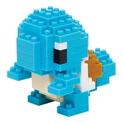 Abbildung von nanoblock NBPM004 Pokemon Squirtle, Blue, Bandai