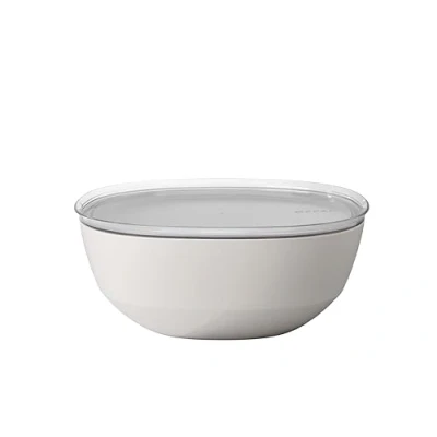 Abbildung von Mepal Servierschale mit Deckel Silueta Spülmaschinen und mikrowellenfest Salatschüssel Tapas Teller Geschirr 5000 ml Nordic white