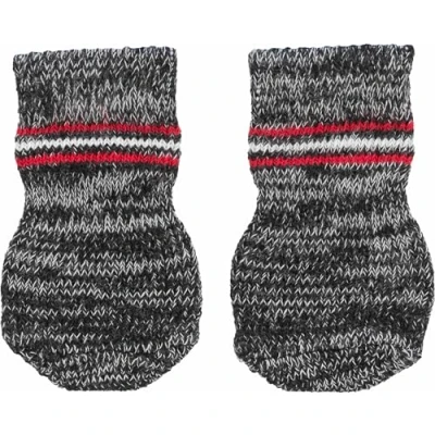 Abbildung von Trixie 19503 Hundesocken, Anti Rutsch, ML, 2 St., grau