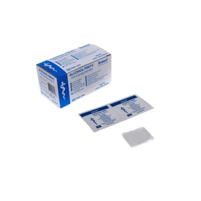 Abbildung von Romed Alkoholtupfer 2 lagig 65 x 30mm Tupfer Alkohol 100 Stück