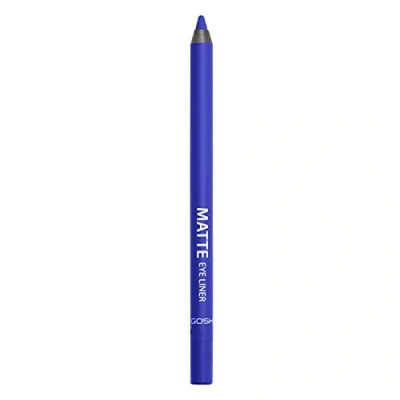 Abbildung von GOSH Matte Eyeliner in leuchtendem Blau I cremig weiche Textur für einfaches Auftragen hohe Deckkraft, ideal Smokey Eyes perfekt zu Maskara vegan &amp; parfümfrei 008 Crazy Blue