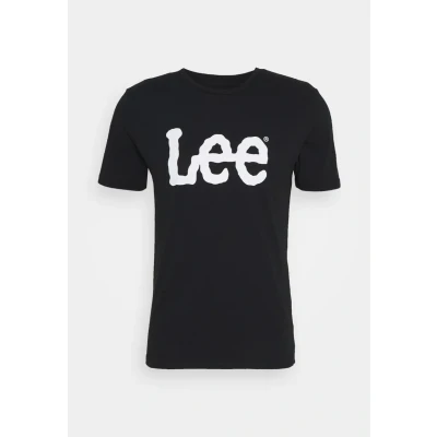 Abbildung von Lee Woobly LOGO TEE Tshirt print, Herren, Größe: Small, Black