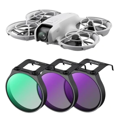 Abbildung von K&amp;F Concept ND &amp; CPL Filter Set Kompatibel mit DJI NEO, 3er Pack CPL, ND8, ND16 Polarizer Neutral Density Drone Lens Filter, Multi Coated HD Optical Glass Blendreduzierung und Lichtkontrolle