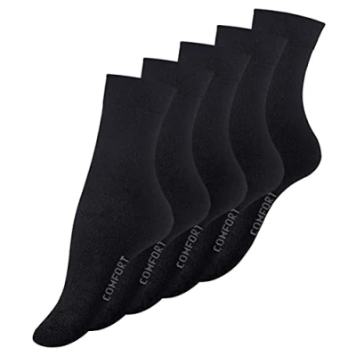 Abbildung von VCA Cotton Prime 10 Paar Damen Socken schwarz, COMFORT, Ohne Gummibund, Baumwolle, Gr. 39 42