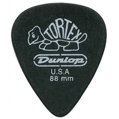 Abbildung von JIM DUNLOP Plektrum Tortex Pitch Black 0,88mm 12 Stück