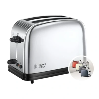 Abbildung von Russell Hobbs Toaster [für 2 Scheiben] Victory Edelstahl (extra breite Toastschlitze, 6 Bräunungsstufen + Auftau &amp; Aufwärmfunktion, Schnell Toast Technologie, 1670W) 23311 56