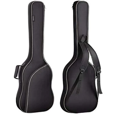 Abbildung von CAHAYA Elektrische Bass Gitarrentasche Gigbag Rucksack Gepolsterter Weicher Gitarrenkoffer ca. 8 mm Polsterung geeignet für 43 Zoll und 46 E Gitarre Schwarz CY0202 2