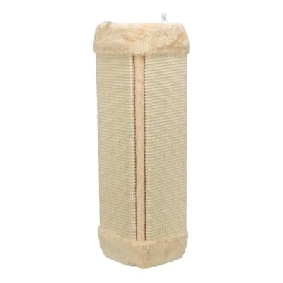 Abbildung von TRIXIE Kratzbrett für Zimmerecken Sisal Kratzfläche plüschbezogene Rückseite Katzenminze 32 x 60 cm 43431