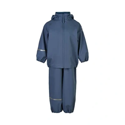 Abbildung von CeLaVi Unisex Kids Basic Recycle PU Rainwear Set, China Blue, 90