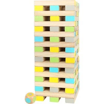 Abbildung von small foot Wackelturm XXL &quot;Active&quot; aus Holz, Outdoor Familienspiel, ab 3 Jahren, 12027