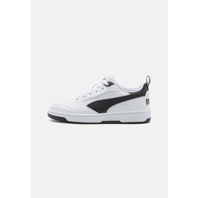 Abbildung von Puma Unisex Kinder Rebound V6 Lo Jr Sneaker, White Black Black, 37 EU