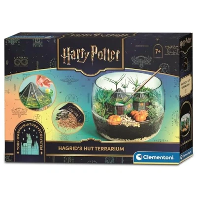 Abbildung von Clementoni Harry Potter Terrarium Set mit Zubehör für EIN Miniatur Ökosystem Spielzeug zum Aufziehen von Pflanzen Baukasten Potterheads ab 7 Jahren, 19248