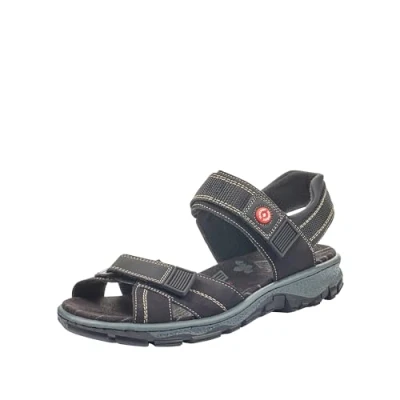 Abbildung von Rieker Damen 68851 Sandalen, Schwarz, 39 EU