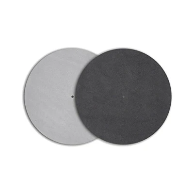 Abbildung von Pro Ject Leather it, Plattentellerauflage aus Leder (Grau)