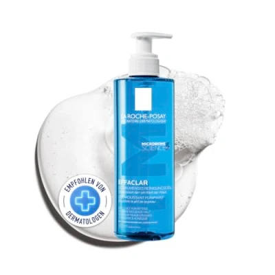 Abbildung von La Roche Posay Effaclar Schäumendes Reinigungsgel für zu Akne neigende, fettige Haut, Reinigt und beruhigt, Mit Phylobioma Zink, 400 ml