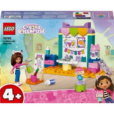 Abbildung von Lego 4+ Gabbys Puppenhaus Bastelspaß mit Baby Box, Spielset für Rollenspiele, kreatives Kunst und Bastelset Mädchen Jungen ab 4 Jahren, Spielzeug Modellhaus 10795